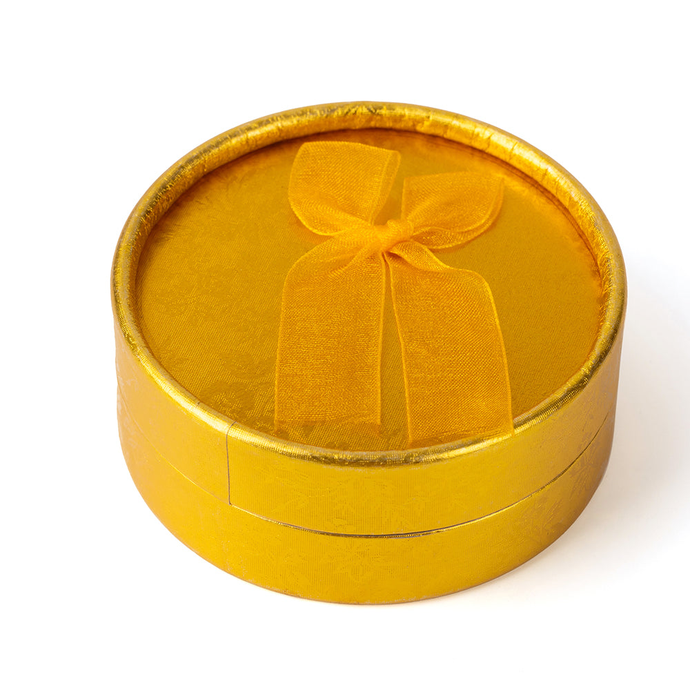 12PCS (B1433-GL) Round Gold Fashion Jewelry Boxes