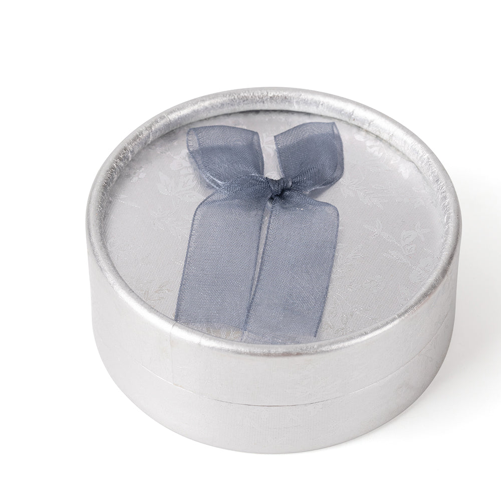 12PCS Round Silver Fashion Jewelry Boxes