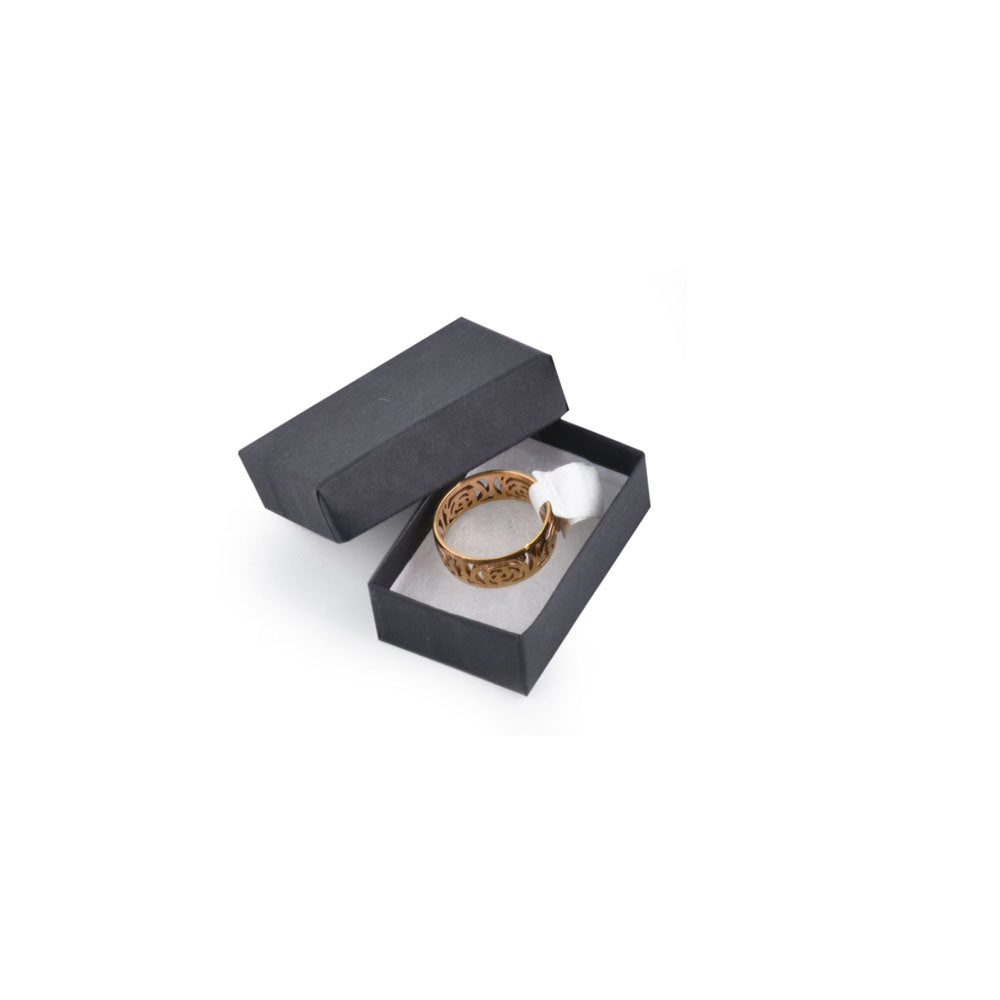 100PCS BX2710BK Black Cotton Filled Boxes, Size:1 7/8"*1 1/4"*5/8"