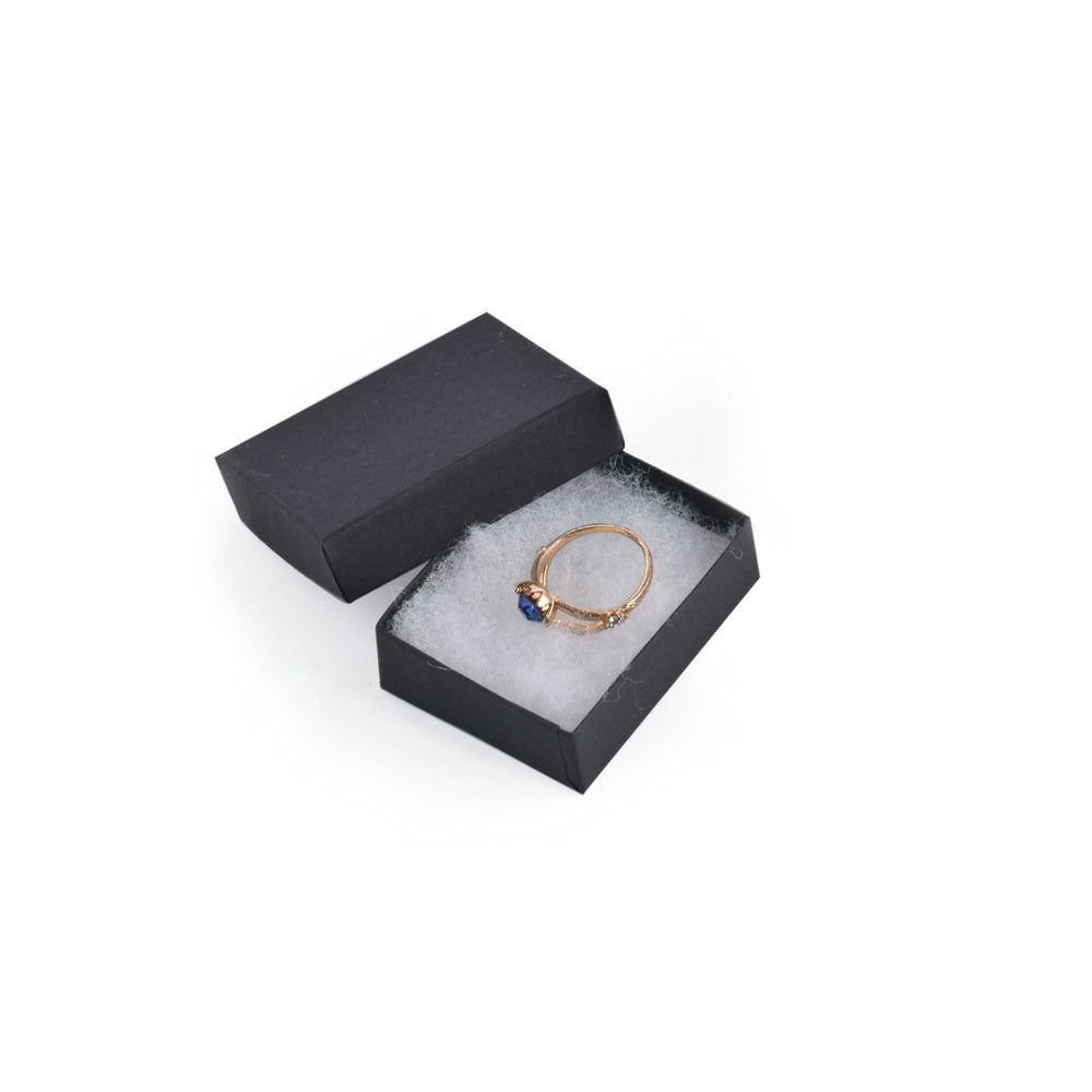 100PCS BX2711BK Black Cotton Filled Boxes, Size: 2 1/8"*1 5/8"*3/4"