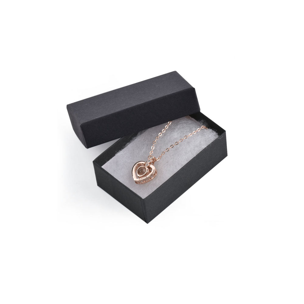 100PCS BX2721BK Black Cotton Filled Boxes,Size:2 5/8*1 1/2*1 inch