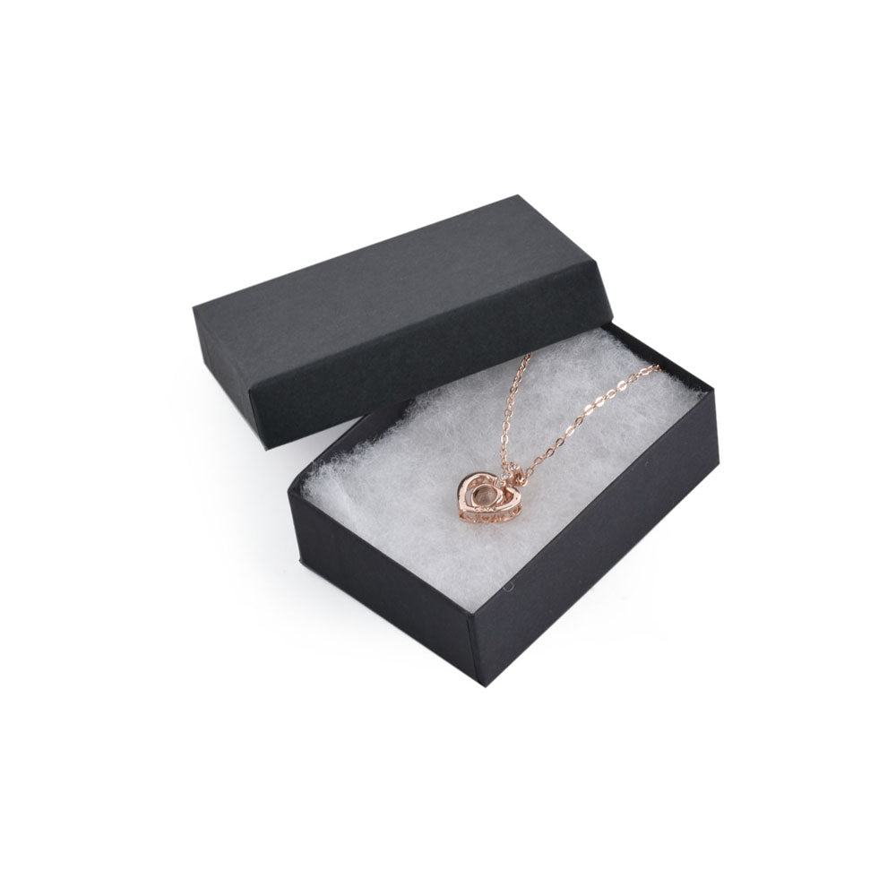 100PCS BX2732BK Black Cotton Filled Boxes, Size：3 1/4* 2 1/4*1 inch