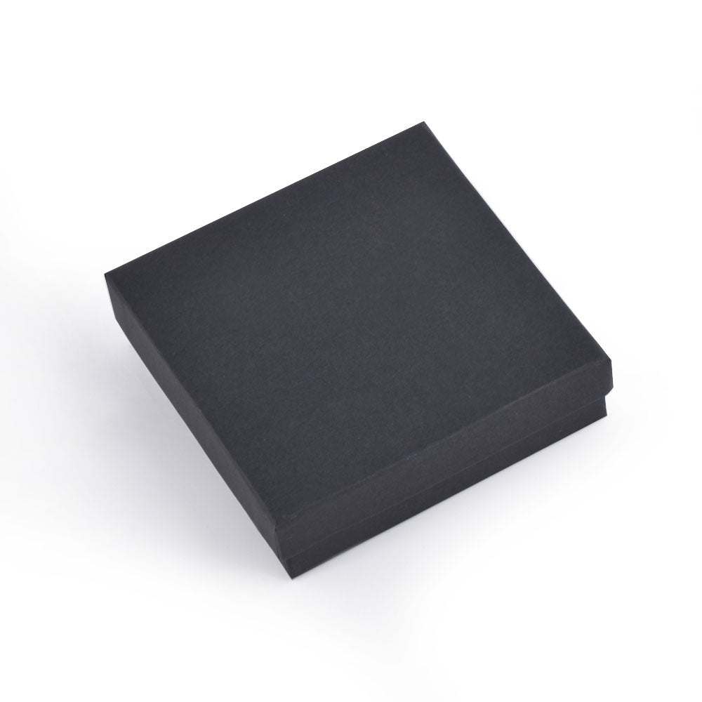 100PCS BX2733BK Black Cotton Filled Boxes, Size：3 1/2*3 1/2*1 inch