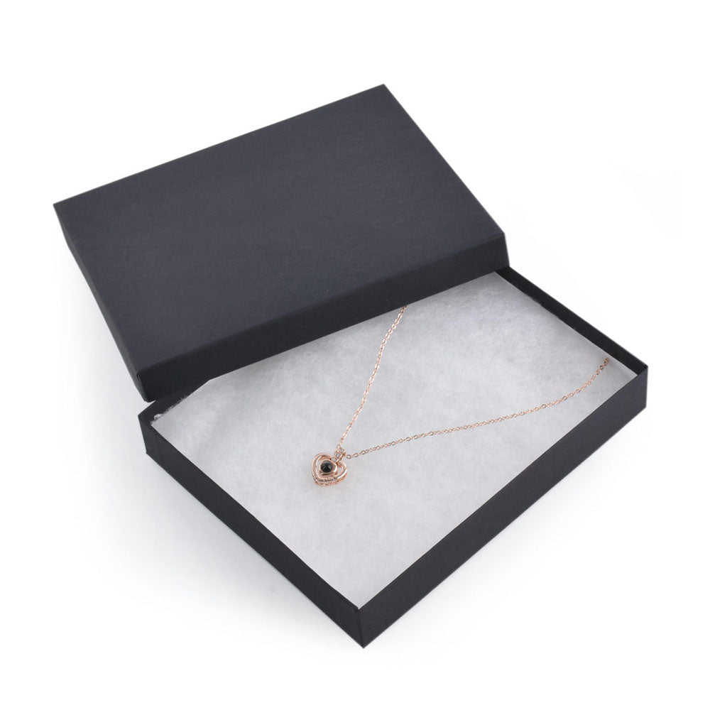 100PCS BX2765BK Black Cotton Filled Boxes, Size：6 1/8*5 1/8*1 1/8 inch