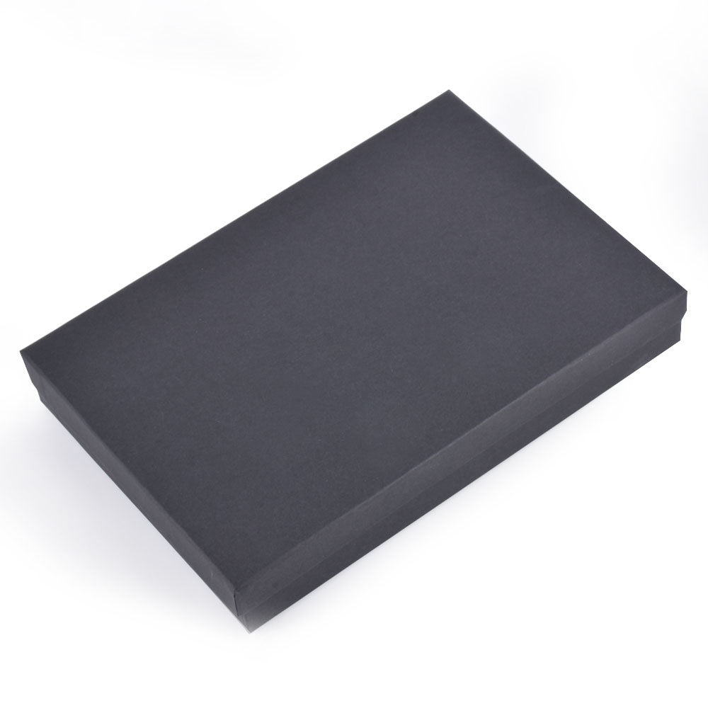 100PCS BX2785BK Black Cotton Filled Boxes, Size：8 1/8*5 5/8*1 3/8 inch