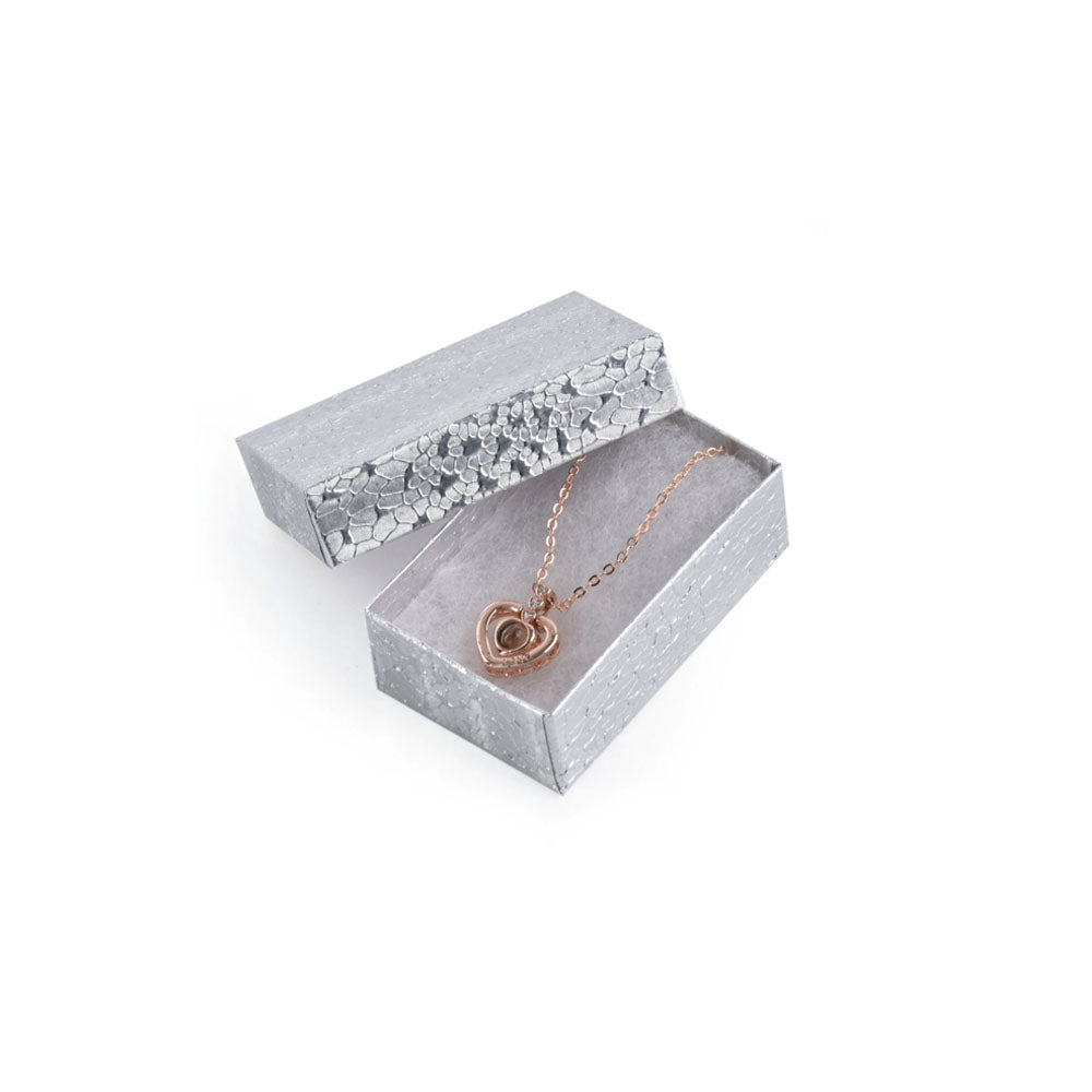 100PCS BX2821S Silver Gold Cotton Filled Boxes,Size:2 5/8*1 1/2*1 inch