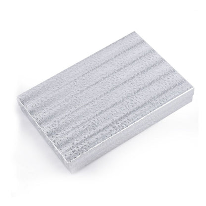100PCS BX2882S Silver Cotton Filled Boxes, Size：8*2*1 inch