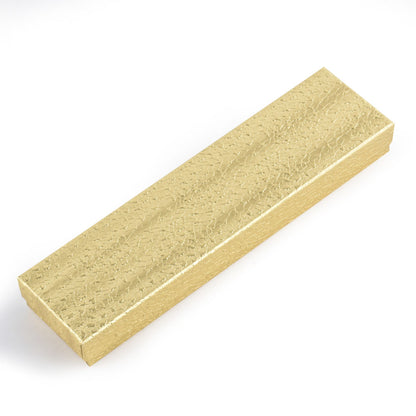 100PCS BX2882 Gold Cotton Filled Boxes, Size：8*2*1 inch