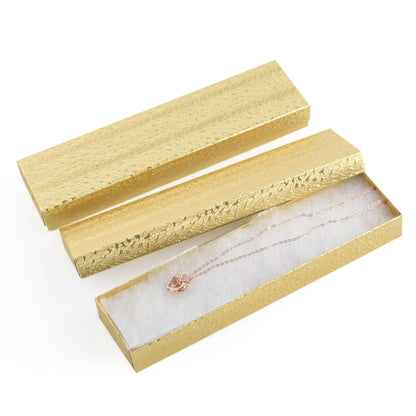 100PCS BX2882 Gold Cotton Filled Boxes, Size：8*2*1 inch