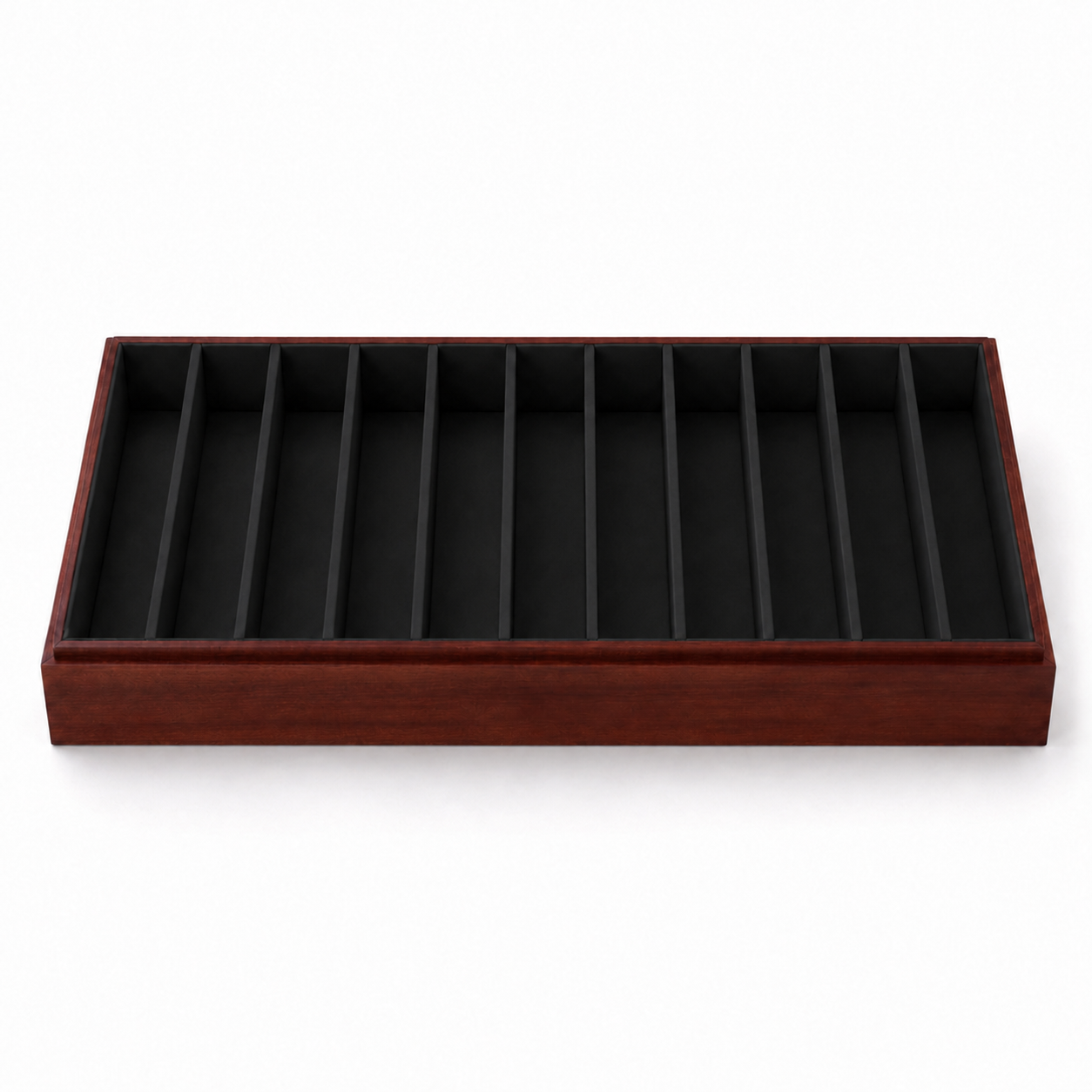 black wooden open