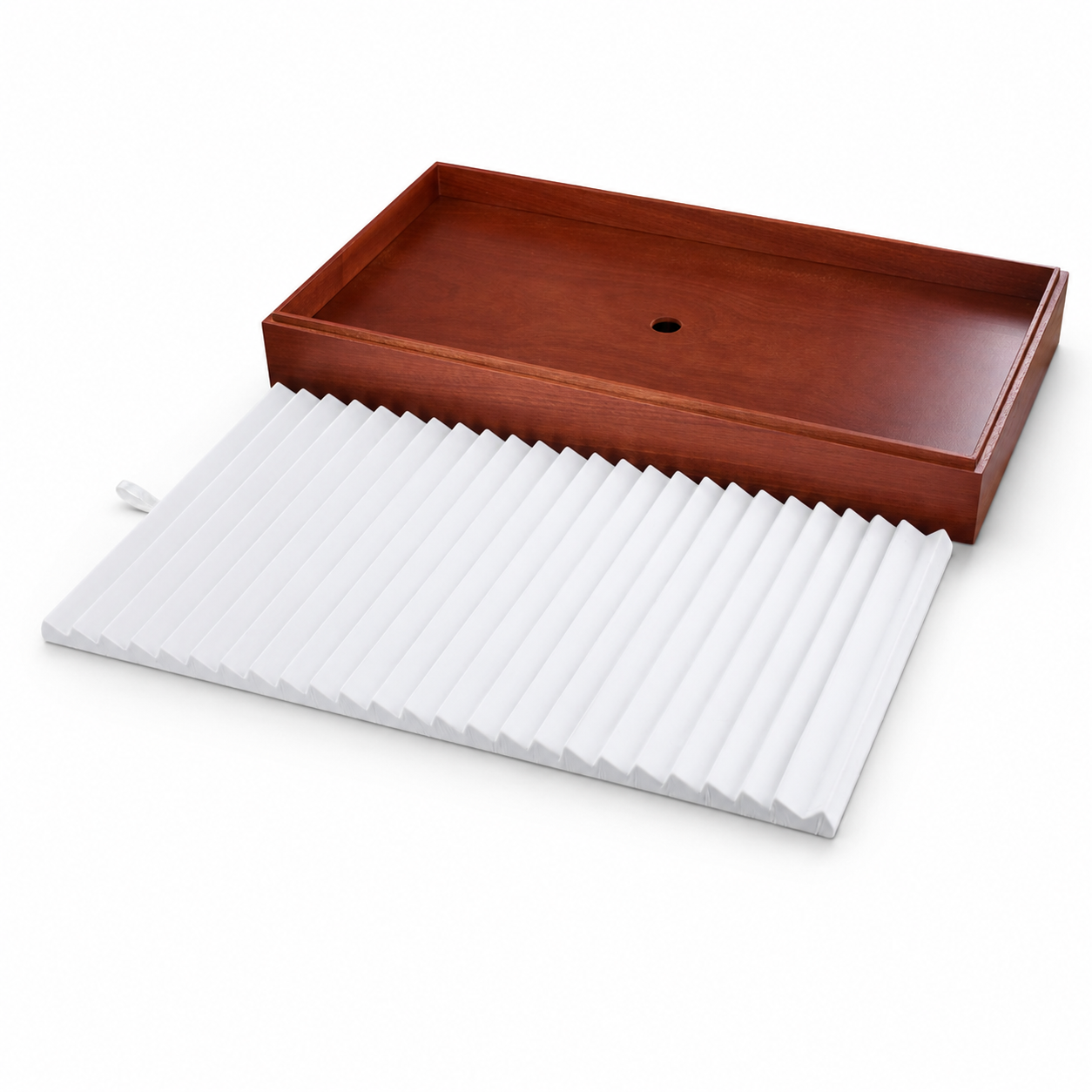 white wooden top