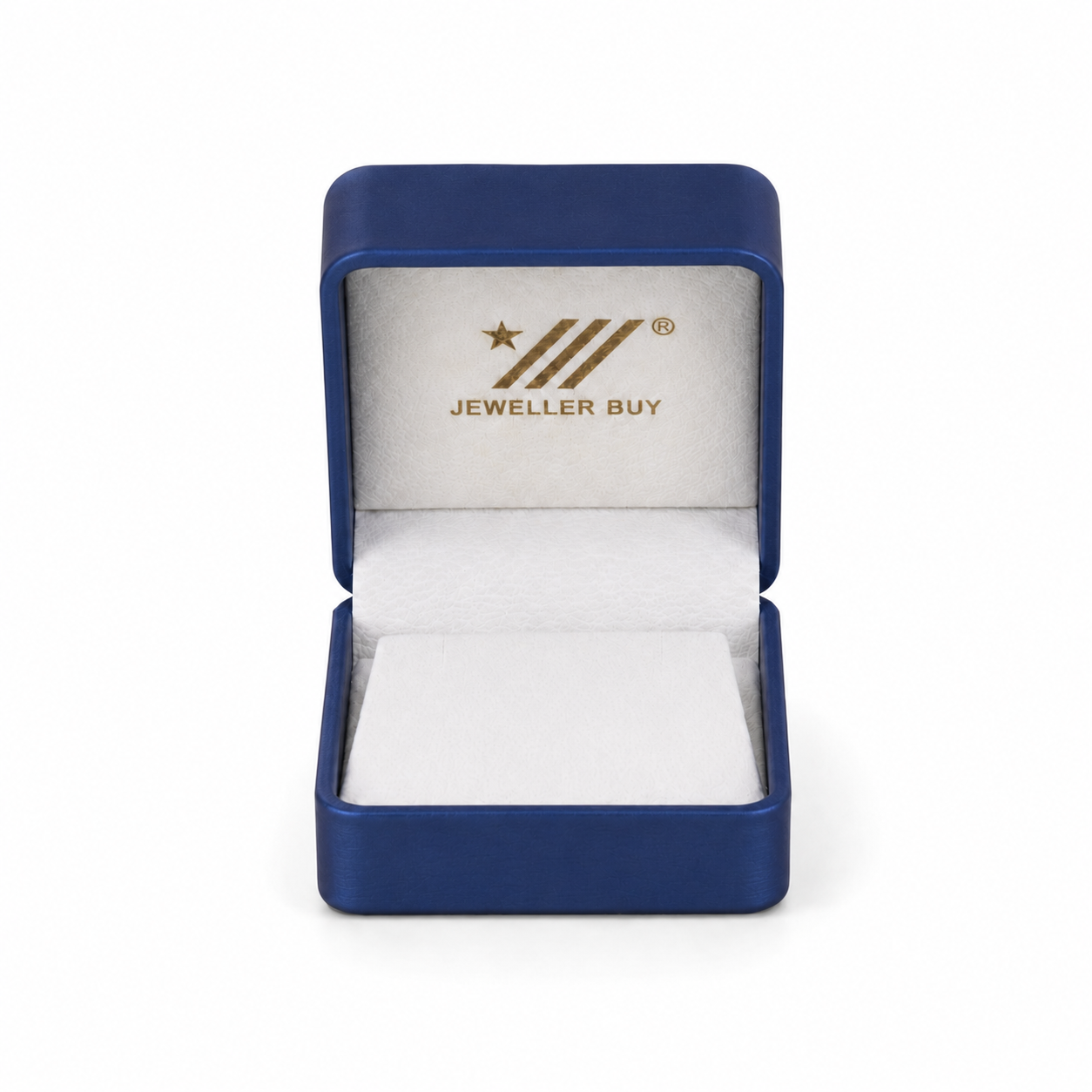 Blue PU Leather Couple Ring Box