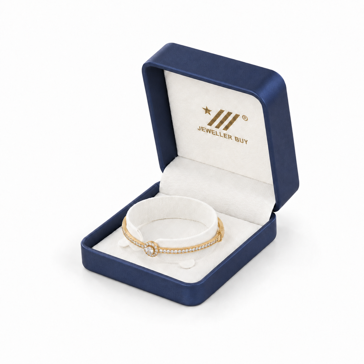 Blue PU Leather Bangle Box