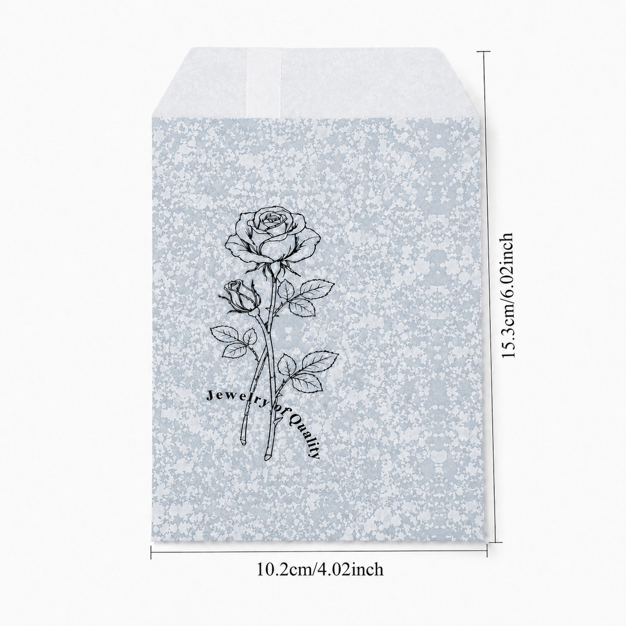 Silver Paper gift bag  Price For 100pcs, 4" × 6"