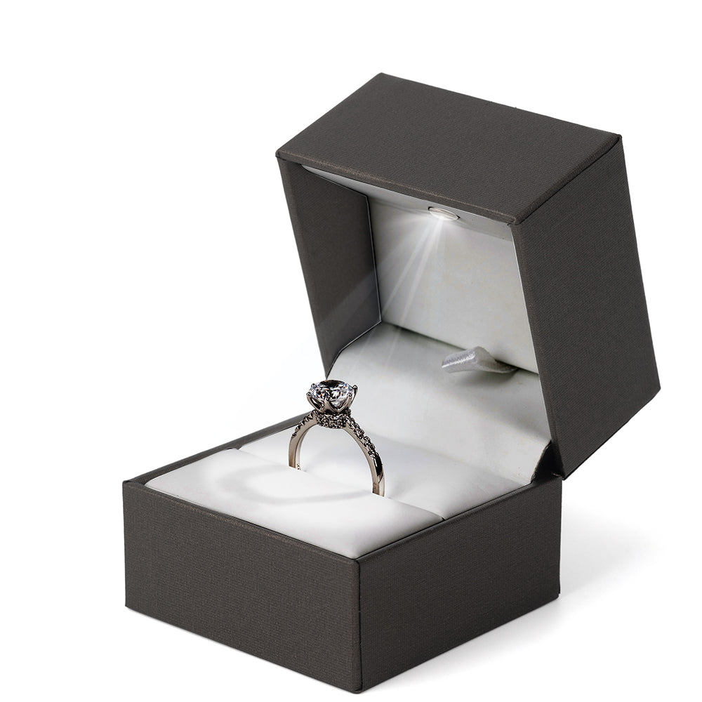 10PCS (LB28R-W) Brown LED Light Ring Boxes