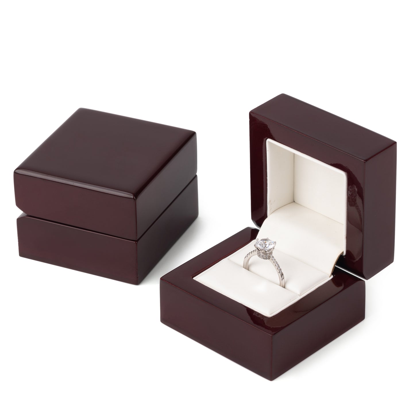 12PCS Wooden Ring Boxes