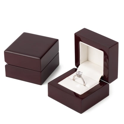 12PCS Wooden Ring Boxes
