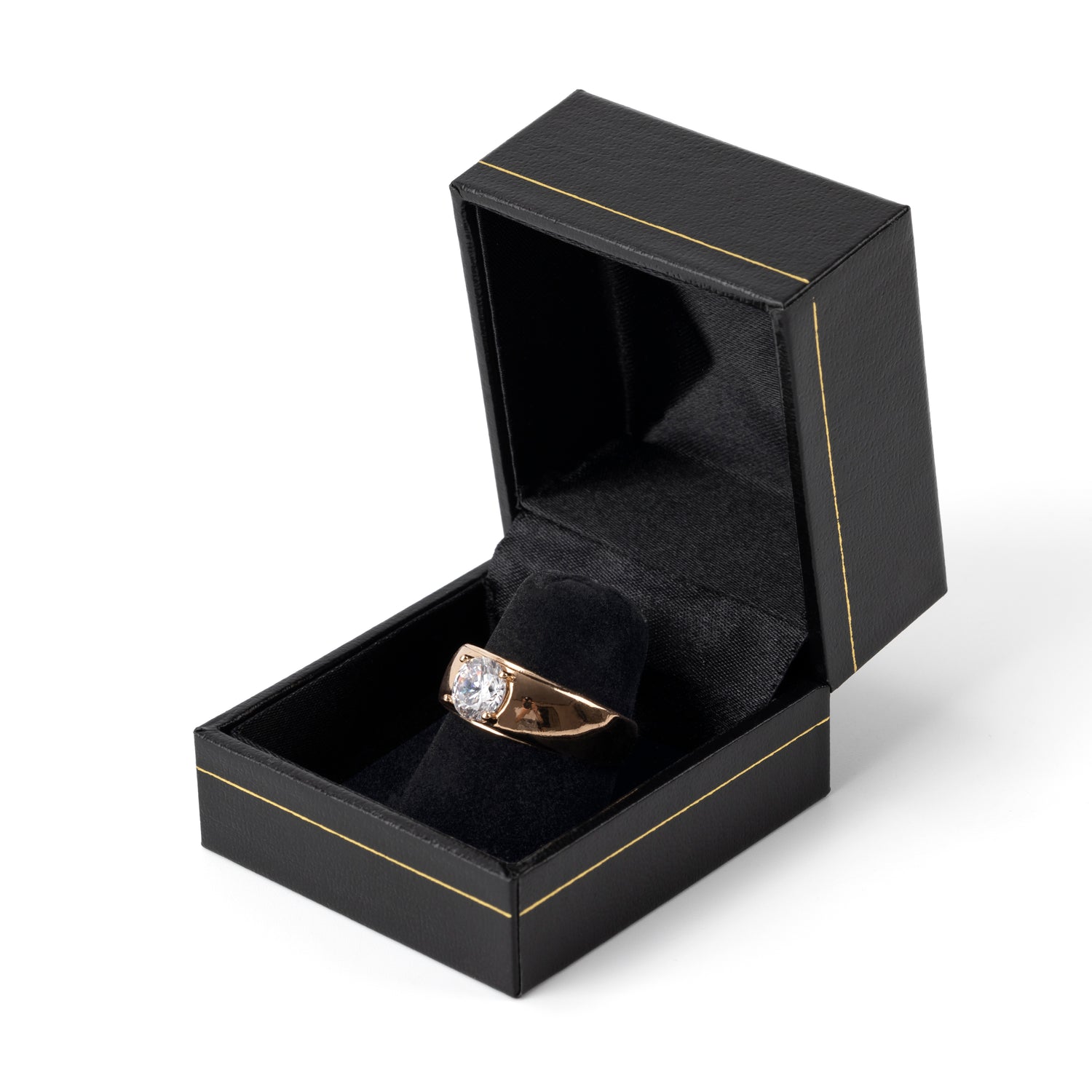 black gold ring front