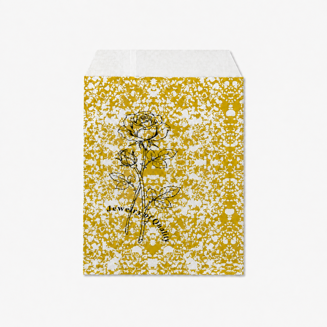 gold rose paper front