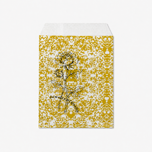 gold rose paper front