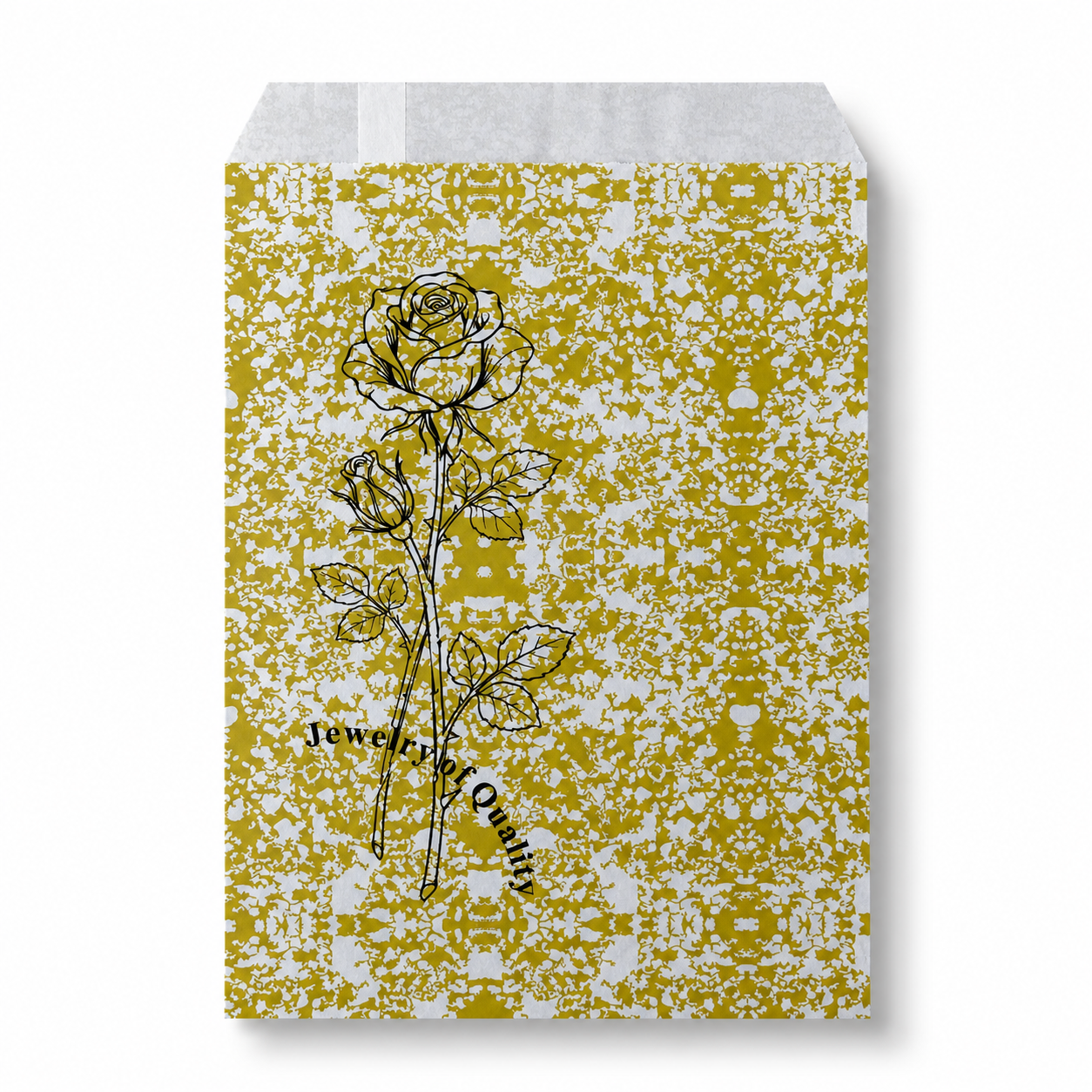 gold rose paper front
