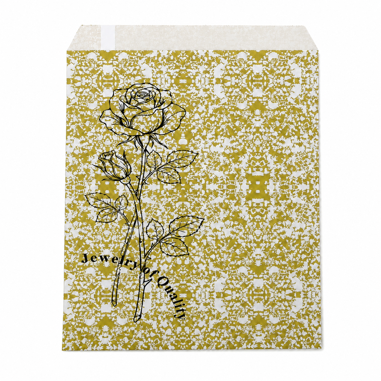 gold rose paper front