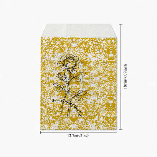 gold rose paper side