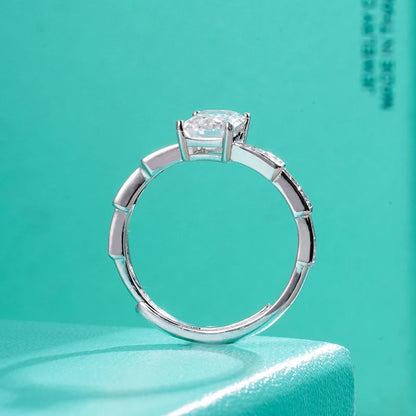 Jeweller Buy 1ct VVS Moissanite Diamond Ring for Women 925 Sterling Silver Emerald Cut Rectangle Fine Jewelry