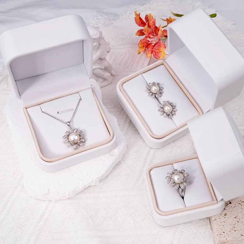 Fashion jewellery fine jewelry ladies women necklaces pendant earrings and ring set