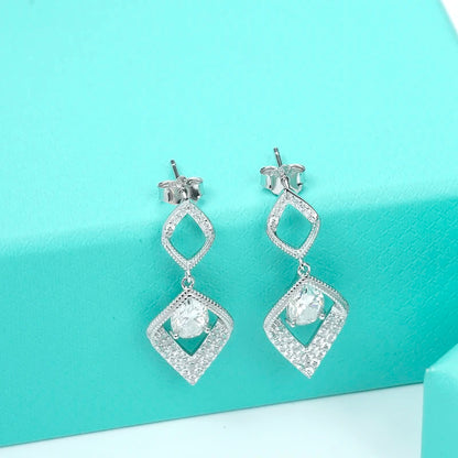 Jeweller Buy D Color Moissanite Diamond Earrings 925 Sterling Silver Earhook