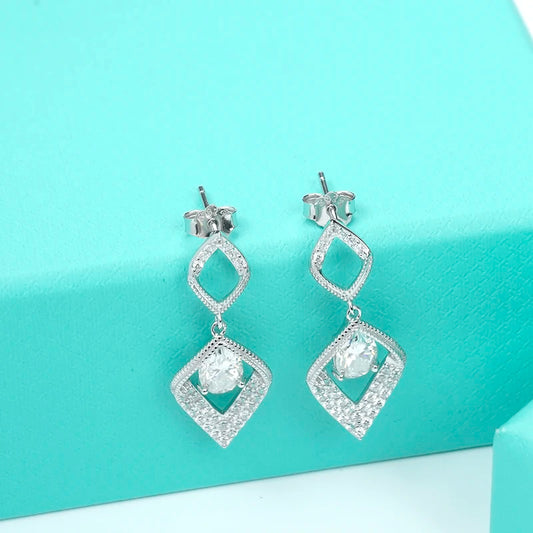 Jeweller Buy D Color Moissanite Diamond Earrings 925 Sterling Silver Earhook