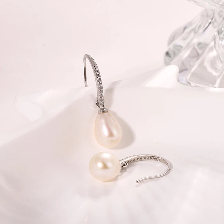 2024 Hot Sale fish hook cubic zirconia earrings gold plated 925 silver jewelry wholesale