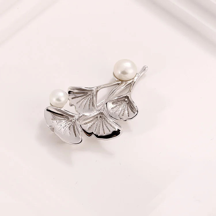 Fashion hot sale 925 sterling pure silver lotus leaf shape women freshwater pearl pendant for chains