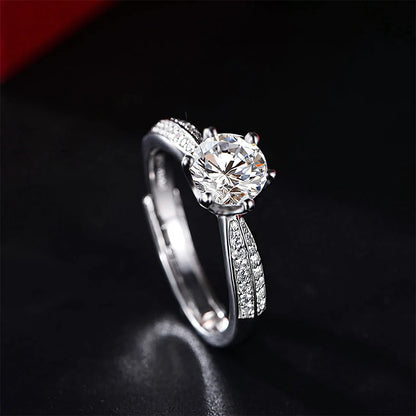 Jeweller Buy Wholesale 1.0ct 925 Sterling Silver VVS1 Lab Diamond Moissanite Halo Rings round Wedding Engagement Ring for Women for Parties