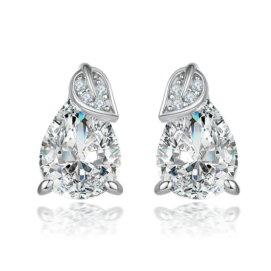 Luxury Silver Jewelry Earring Accessory Women Non Allergic Jewelry Cubic Zirconia Pure Silver Stud Earrings for Girl
