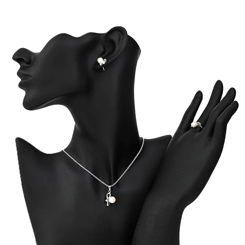 Fashion jewellery fine jewelry ladies women necklaces pendant earrings and ring set