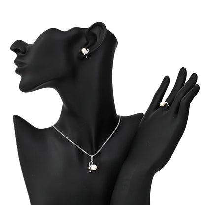 Fashion jewellery fine jewelry ladies women necklaces pendant earrings and ring set