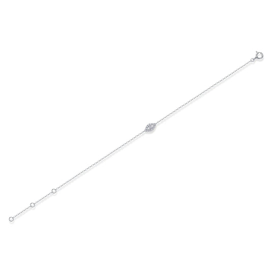 Juzuan Sparkling Double Row High Quality Moissanite 925 Sterling Silver  Bracelet with Adjustable Chain