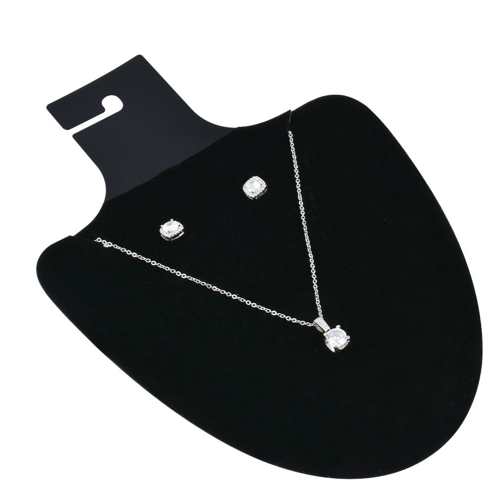 100 PCS 9 1/2"*6 1/2“ Black Display Necklace Card