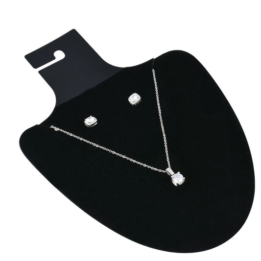 100 PCS 9 1/2"*6 1/2“ Black Display Necklace Card