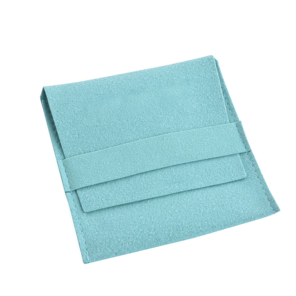100 PCS 8 × 8 CM Suede Pouch Jewelry Storage Bags