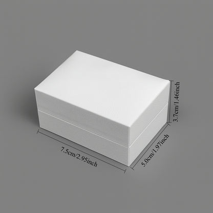 24Pcs White Double Ring Boxes