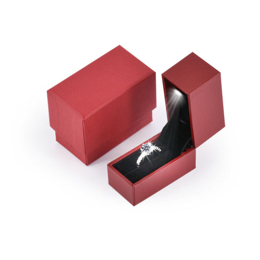 36PCS (LB51-R) Red Mini Wedding Proposal Led Ring Box
