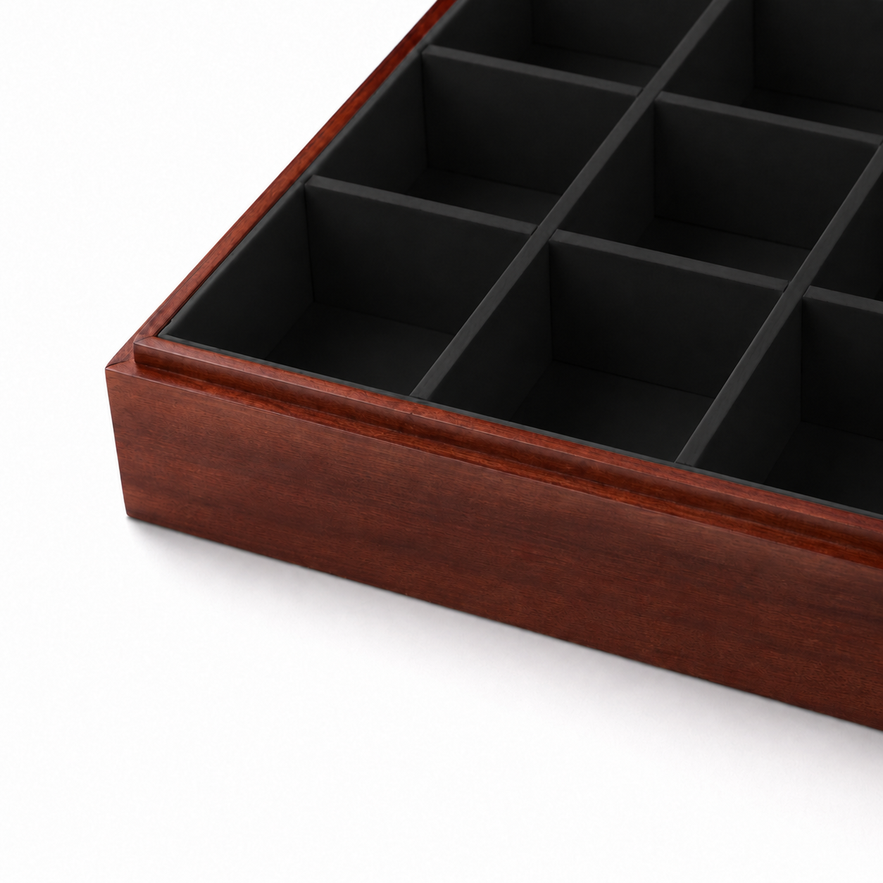 black wooden detail