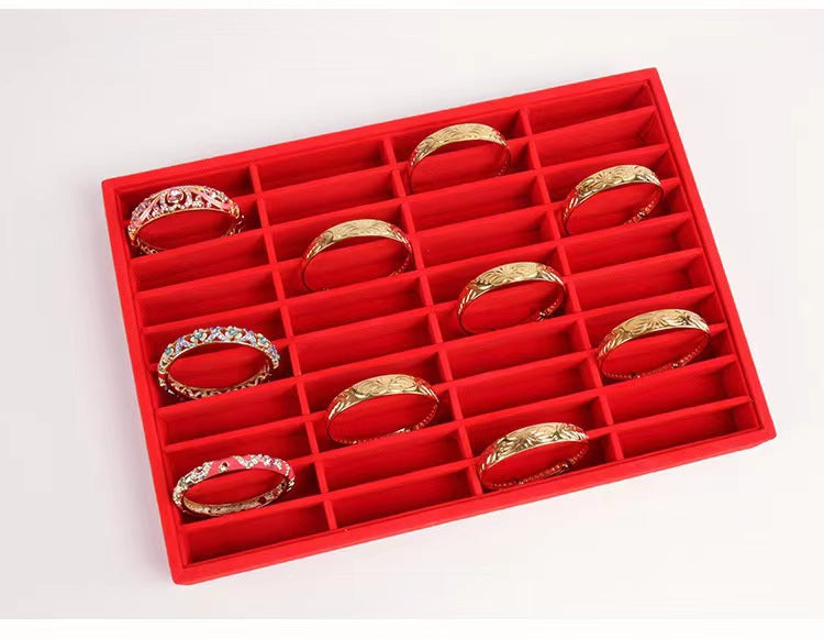 Red Flannel Jewelry Tray