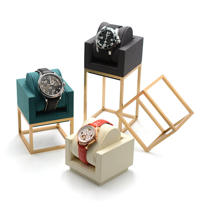 Custom Metal Watch Display Stands for Jewelry Showcases