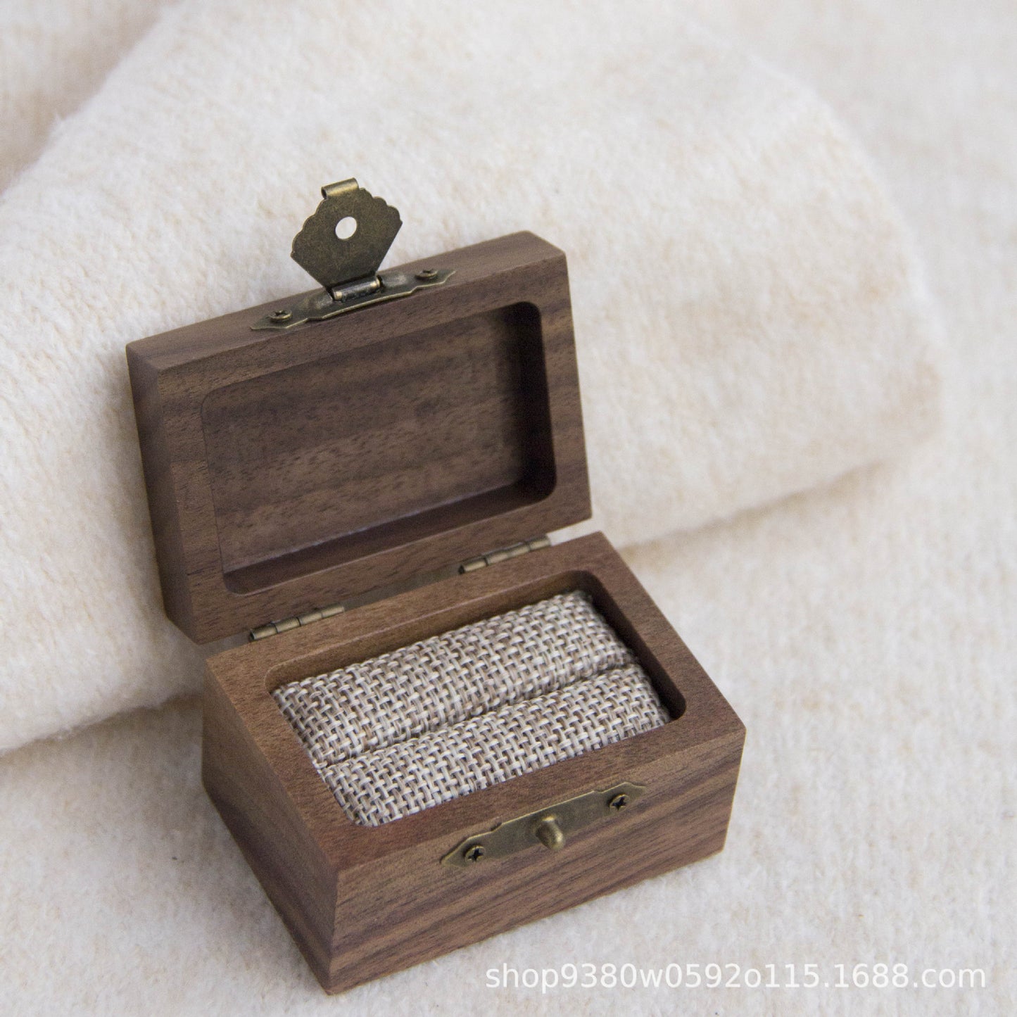 Vintage Ring Box Wooden Box Jewelry Box