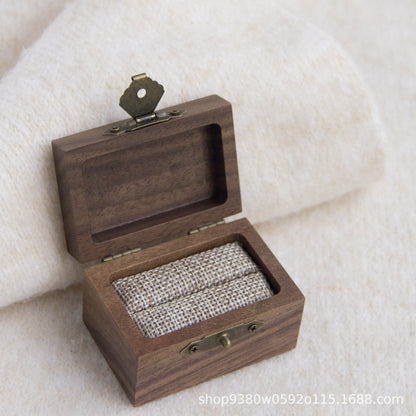 Vintage Ring Box Wooden Box Jewelry Box