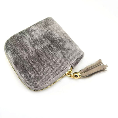 Portable Tassel Zipper Jewelry Bag