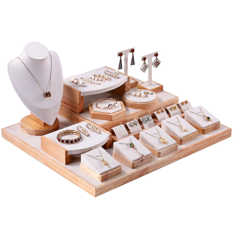 Jewelry display stand set display props ring necklace display stand neck jewelry model stall display set